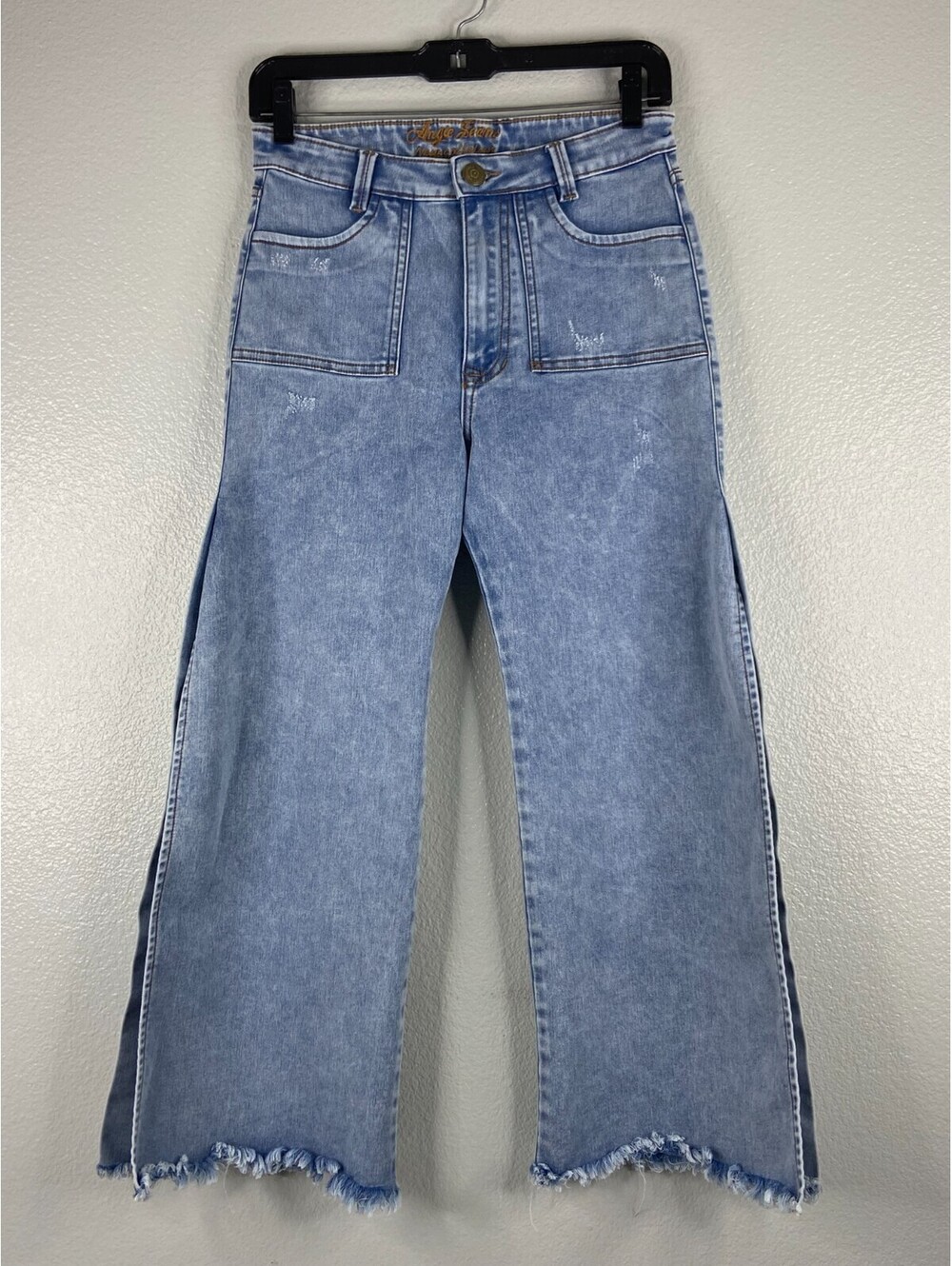 Angie New Collection Women Jeans Size 10 Split Leg Seam Sexy Cowgirl Gaucho
